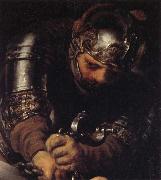 Details of the Blinding of Samson Rembrandt van rijn
